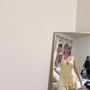 White Fox Boutique Lemon Mini Dress